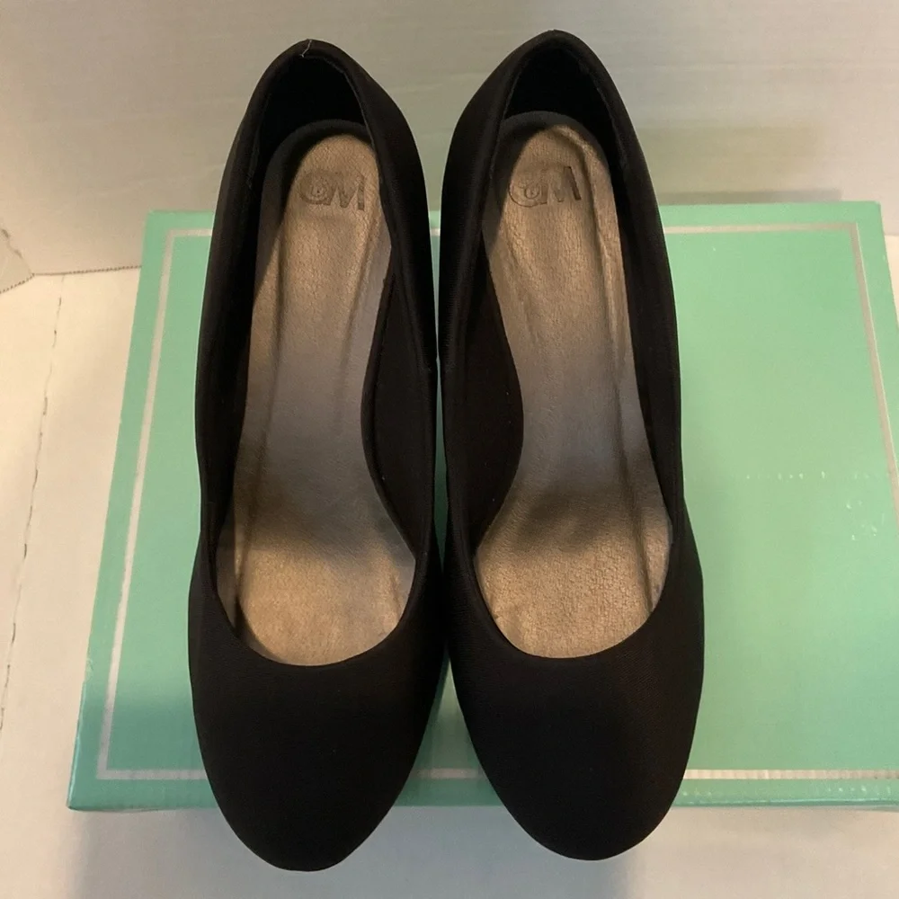 10W Chelsea Moreland black platforms - EUC